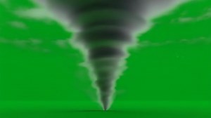 Download Tornado green screen footage for visual effects and weather composites for free