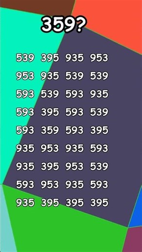 "Mind-Bending Number Puzzle: Can You Find 359 in This Number Sequence?"