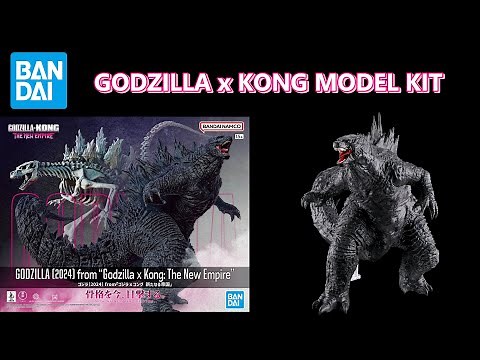 Bandai Godzilla (2024) from Godzilla x Kong: The New Empire - Scale Model Kit Review | ASMR