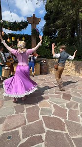 100K views · 3.5K reactions | Rapunzel and Flynn Rider dance at Disneyland Paris in the Musical Meet-Up with Rapunzel and Flynn. You can find them at the Old Mill in Fantasyland during the Disney Music Festival (check the schedule for times). The area is sooooo small. I hope they will make a change to it. Arrive early! #disneylandparis #dlp #dlrp #rapunzel #rapunzelandflynn #flynnrider #DisneyMusicFestival #tangled | Mousesteps | Facebook