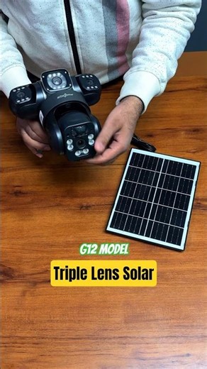 G12 4G Solar Triple Lens Camera 🔥 | 24/7 Smart Security Anywhere