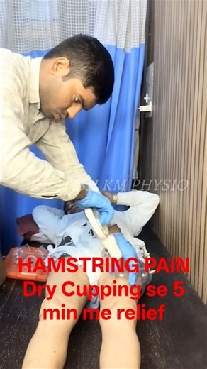 Hamstring Pain Relief with Dry Cupping Therapy | Fast Muscle Recovery Treatment#physiotherapist