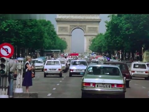 1977 Paris in 60FPS HD / France in the 1970's / Champs-Élysées - Arc de Triomphe (R3el Clips)