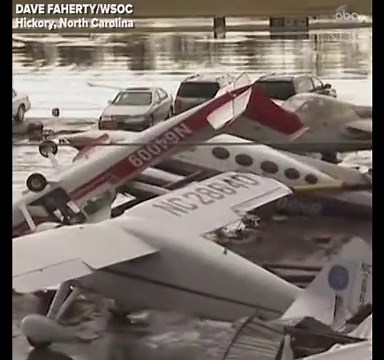 Airport damaged after tornado touches down in North Carolina