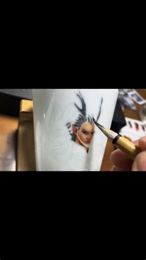 景德镇釉上粉彩卡通人物小白龙，手工绘画作品！希望您能喜爱！订阅我的频道吧！#art #景德镇陶瓷 #ceramic #陶瓷藝術 #painting #drawing #手绘 #watercolor