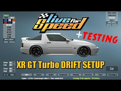 Live for Speed #18-"XR GT Turbo DRIFT SETUP + TESTING"