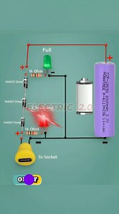50K views · 1.2K reactions | Battery Charging Indicator Red to Green LED | Simple DIY Electronics #battery | Electric 2.0 | Facebook