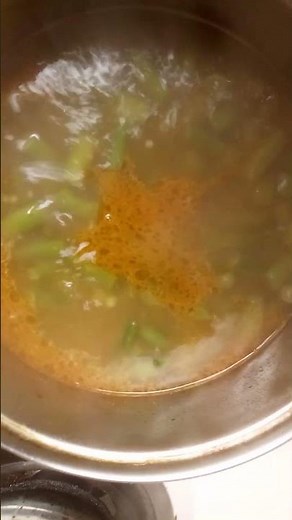 Making Fresh cut string beans