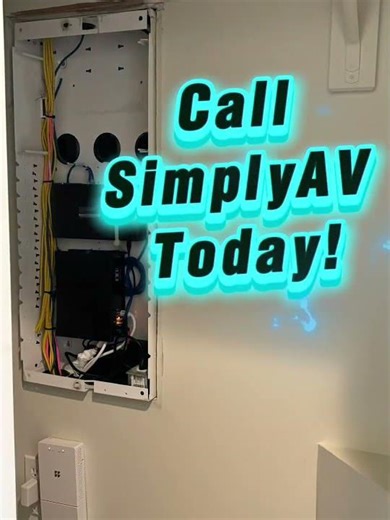 Structured Panel Cable Management | SimplyAV Wake Forest NC