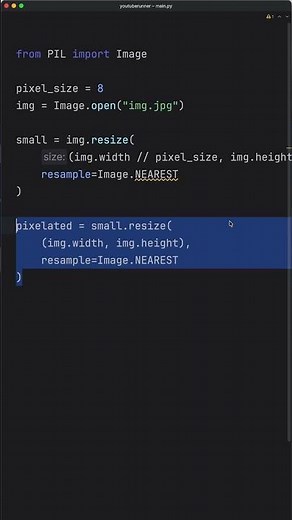 I turned my selfie into an 8-bit sprite In Python (shown at the end) #coding #python