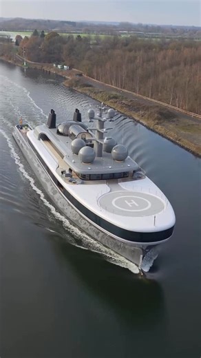 BOAT International on Instagram: "Project Cosmos, the groundbreaking 114.2m @luerssenyachts superyacht and one of the world’s first to feature fuel-cell technology, has been spotted underway as she begins her sea trials off the coast of Kiel, Germany. 🎥 @ships_from_kiel_canal Find out more via the link in our bio."