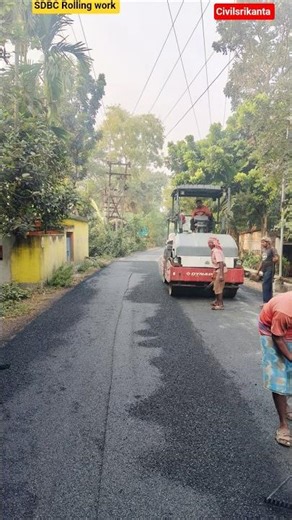 Road Construction Process: How an Asphalt Paver Works!! #road #construction #short #ytshorts