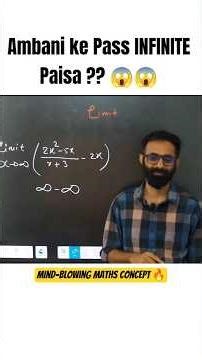 Kya Ambani ke pass INFINITE paisa hai ?? 😱😱 #mathsshorts