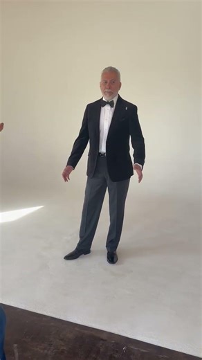 Behind the scenes for a modeling photo shoot! “Man makes the clothing!”