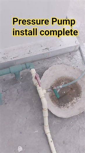 Pressure Pump installing