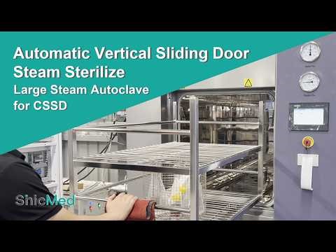 Automatic Vertical Sliding Door Steam Sterilizer Hospital Autoclave for CSSD
