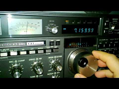 Yaesu FT-980 ricezione SSB in 40metri. 40 meters SSB reception.