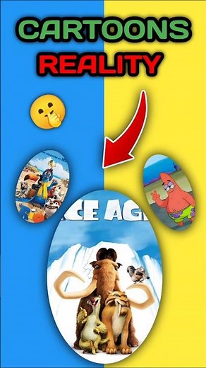 Cartoon Animals That Exist in Real Life Part 2 😳!#facts