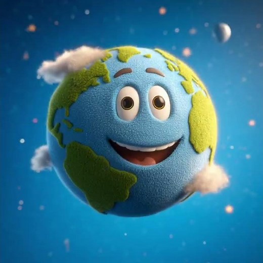The Solar System! 🌞🌍🪐 Cute 3D Cartoon Planets for Kids | Learn Space Fun