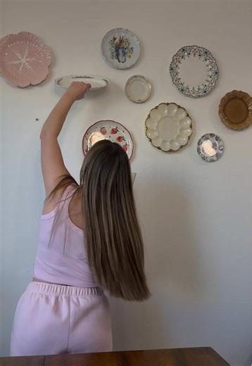 Creating a Dreamy Spring Plate Wall
