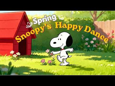 ☀️ Snoopy’s Happy Dance 🌸 Spring Morning Jazz for a Positive Vibes 🎷🎶