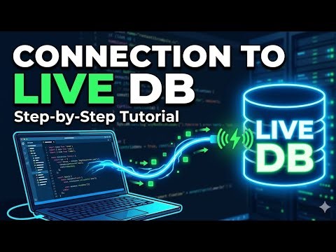 How to connect php file to live db and how to fetch data in array