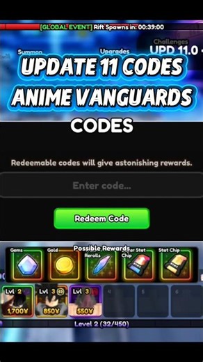 *UPD 11* NEW ALL WORKING CODES FOR ANIME VANGUARDS! ROBLOX ANIME VANGUARDS CODES