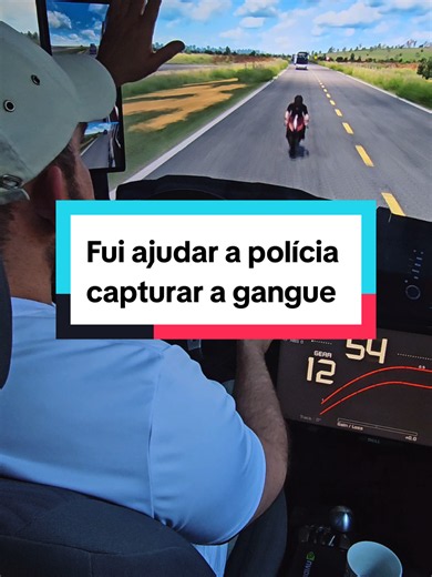 Fui ajudar a polícia a capturar a gangue dos motoqueiros - Gameplay ETS2