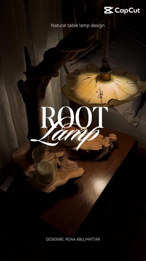 ‎Roaa-رُؤى‎ on Instagram‎: "ROOT Lamp 🪵🍂 ‏From raw nature to crafted light. ‏This lamp was designed and handmade by me, ‏from the very first idea to the final result. ‏Starting with a natural root, ‏through shaping, mold making, and experimentation, ‏until it became a finished lighting piece. ‏More than just a lamp — ‏it’s a Digital Fabrication journey, ‏where nature meets craft and light. ‏Designed & crafted by me From concept to final piece.🤍 . . . #interiordesign #ammanalahlyiaunivesity #t