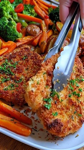 Crispy Parmesan Chicken Cutlets | Easy Golden Chicken Dinner Recipe