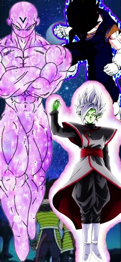 ZENO ture form vs vegito and fused zamasu #goku #lifeisbutadream #dragonball