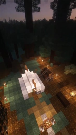 How to make an EASY tent in Minecraft #minecraft #minecraftbuilding #minecrafttutorial #shorts