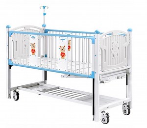 [Hot Item] Hospital Furniture Movable Pediatric Children Manual Adjustable Bed, Hospital Furniture Medical Equipment Pink Two Function Children Hospital Bed Baby Bed Price