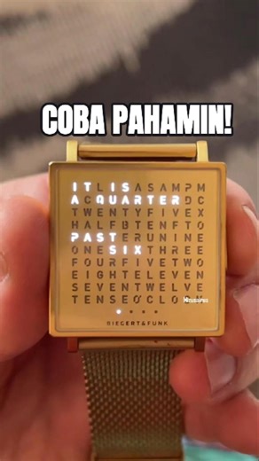 This watch doesn't use numbers