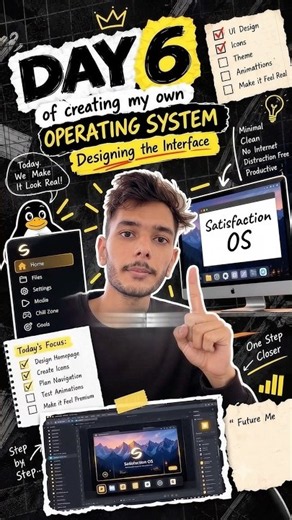 Building an OS From Scratch: Day 6 (Home Screen Design!) 🏠⚡