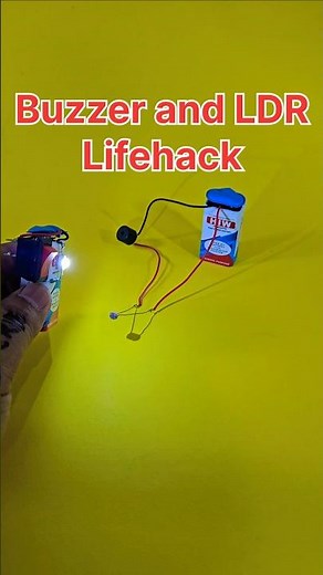 Buzzer and LDR Lifehack 😎 Simple Project With LDR & Buzzer #diy #shrots #ytshorts