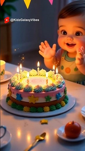 Happy Birthday Song for Kids 🎉 | Cute Animated Cartoon Birthday Party Song | New Birthday Song