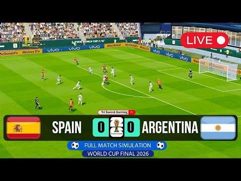 Spain vs Argentina | Final Match Football Simulation 2026 | (eFootball/PES21)