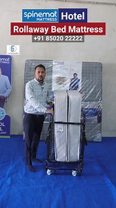705K views · 6.3K reactions | Hotel Mattress! Spinemat Rollaway Folding Bed With Mattress For Hotel #reels #hotelmattress #sinematmattress #rollawaybed #mattress #bed #hotel #shorts #furnishingbro | Furnishing BRO | Facebook