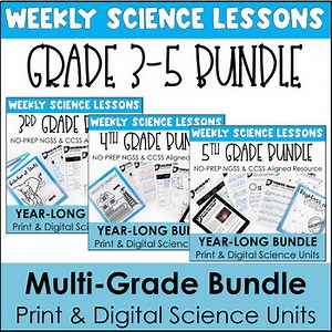 Multi-Grade Bundle of Science Units | Year-Long | With Reading Passages