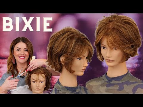 Modern Hair. BIXIE with TEXTURE Tutorial. Razor Cutting.