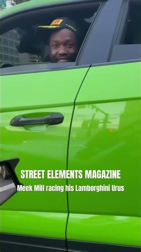 Meek Mill racing his Lamborghini Urus in the streets of Philly. #streetelementsmagazine #meekmill