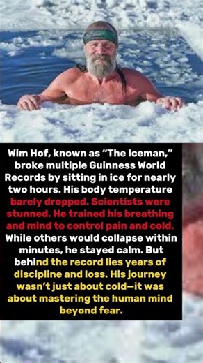The Man Who Froze Himself Alive ❄️😳
