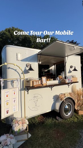 A little tour of our mobile bar trailer 🤩