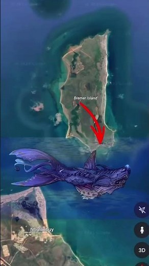 Scary Sea Monster 🌊😰 Found on Google Earth