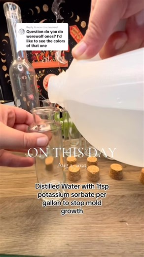 Making my werewolf potion! An oldie but a goodie! Charm is updated now. #handmade #magicpotion #werewolf #mesmerizing #eyecandypigments #smallbusiness #satisfying #uniquegifts #giftideas #tutorial #fidget #nonbinaryartist #neurodivergentartist | Prismatic Potions