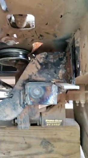 #2 video for Dixie Chopper hydraulic motor bracket repair on a 2460hp.