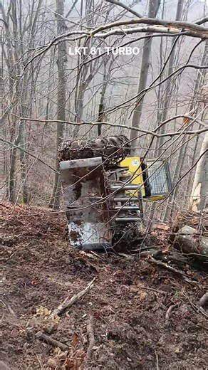 The tractor rolled over 😱#lkt #turbo #lkt81turbo