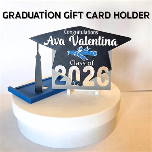 Graduation Gift Card Holder, 3D Printed Gift Card Holder, Personalized Graduation Gift Card Holder, Class of 2026 Gift Card Holder - Etsy