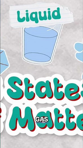 3 States of Matter: Solids, Liquids, and Gases Explained! #shorts